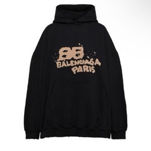Hand Drawn BB Icon Hoodie Large Fit